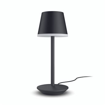 Lampe connectée Philips Hue Go portable Noir