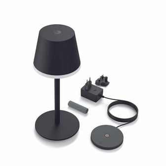 Lampe connectée Philips Hue Go portable Noir