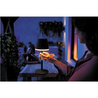 Lampe connectée Philips Hue Go portable Noir