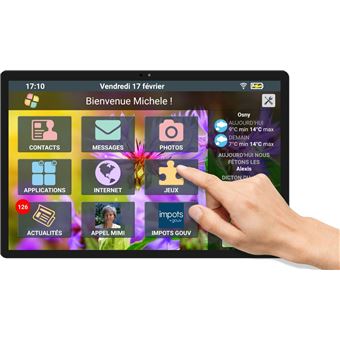 Tablette Tactile CDIP Facilotab L Rubis 10,1" 64 Go Noir