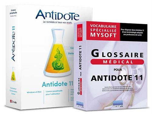 Logiciel Antidote 11 Druide + Glossaire médical pour PC ou Mac