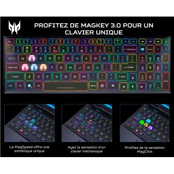 PC portable gaming Acer Predator Helios Neo 18 AI PHN18-72-99MT 18" Intel® Core™ Ultra 9 32 Go RAM 1 To SSD nVidia GeForce RTX™ 5070