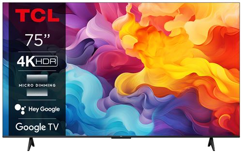 TV LED Tcl 75P69B 189 cm 4K UHD Aluminium brossé
