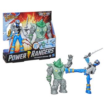 Pack de 2 Figurines Power Rangers Battle Attackers Dino Fury Modèle aléatoire