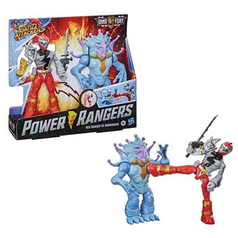 Pack de 2 Figurines Power Rangers Battle Attackers Dino Fury Modèle aléatoire