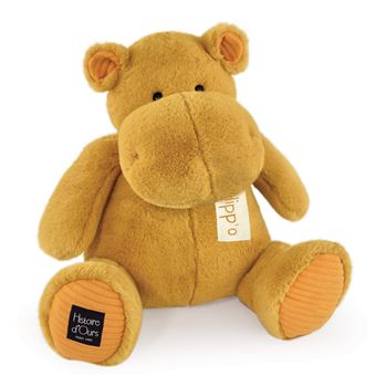 Animal en peluche Histoire d'Ours Hippo Ocre 40 cm Animal en
