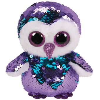 Peluche TY Flippables Medium Moonlight le Hibou