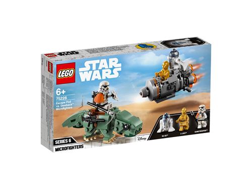 LEGO® Star Wars™ 75228 Capsule de sauvetage contre Microfighter Dewback™