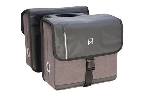 Sacoche double de vélo Willex Business 40L Gris et Noir