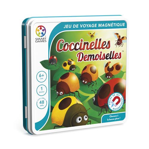 Casse Tête Smart Games SGT 2004 FR – Coccinelles Demoiselles Déduction Magnétique