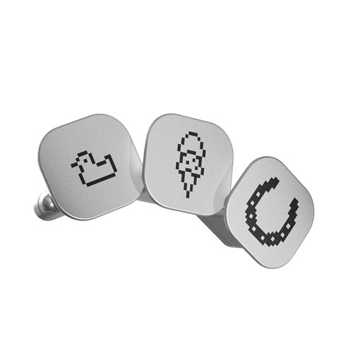 Pack 2 badges Ledger Gris et Noir pour cryptowallet Nano™ Gen5