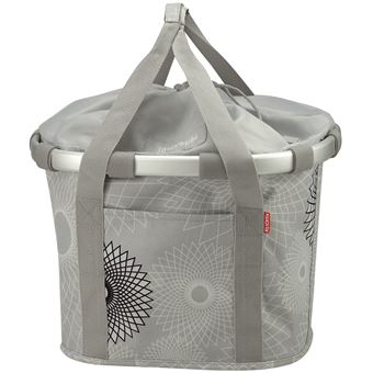 Panier KlickFix Bikebasket Gris clair cristal