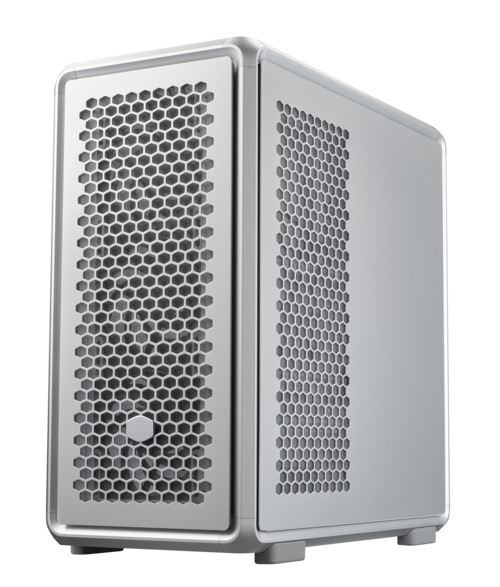 Boîtier PC Cooler Master MasterFrame 600 moyen tour argent avec panneau latéral verre trempé