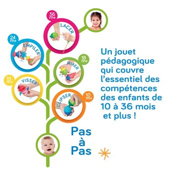 Sac de perles éducatives et accessoires Lalaboom