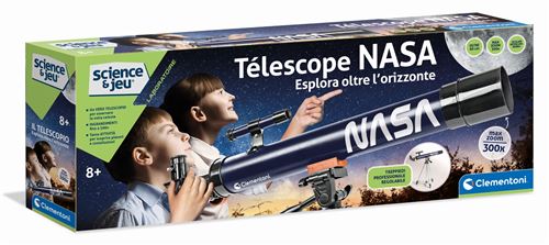 Jeu de Sciences Clementoni 52738clementoni – Télescope NASA avec Grossissement 300×