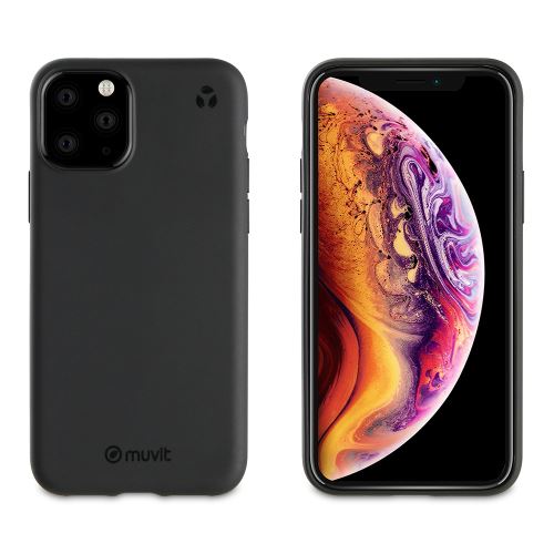 Coque écoresponsable Muvit For Change RecycleTek Noir pour iPhone 11 Pro