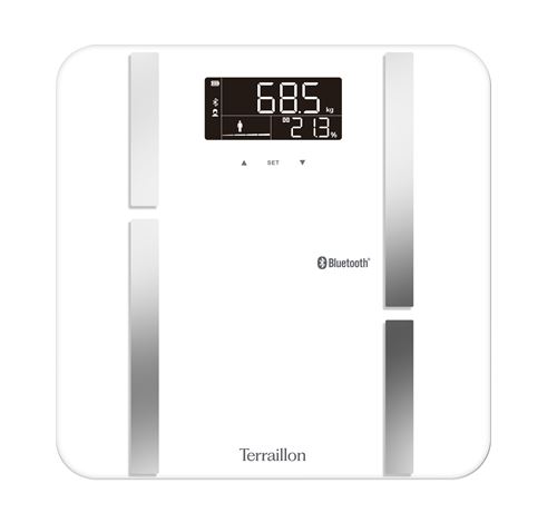 TERRAILLON X-Line CONNECT, Personenwaage Weiss