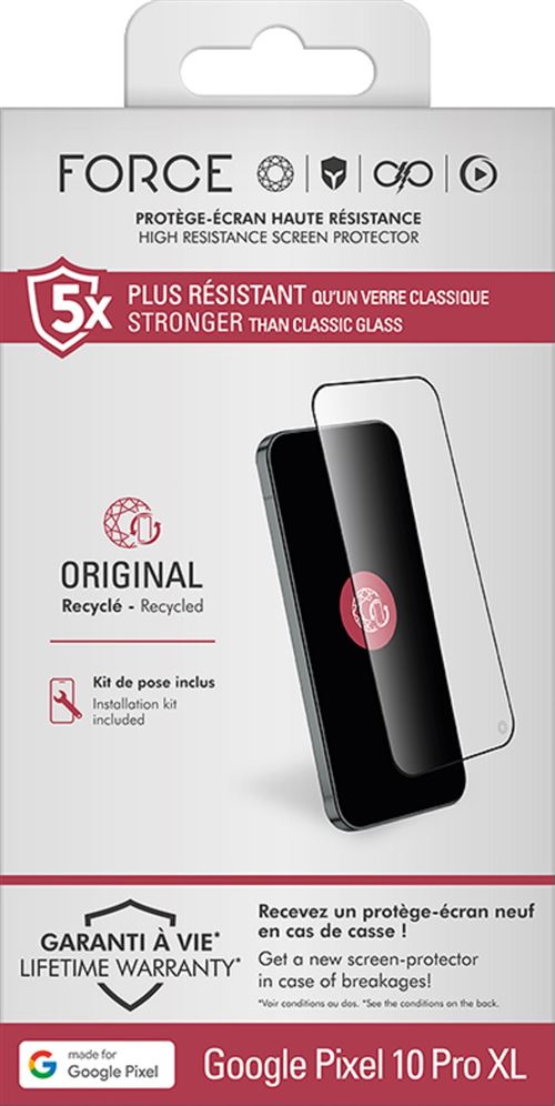 Protection d écran Forceglass Original Transparent pour Google Pixel 10 Pro XL