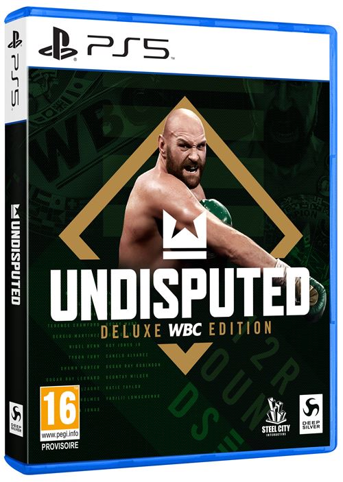 Pochette avant du jeu Undisputed Deluxe WBC Edition PS5