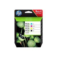 Pack de 4 cartouches d’encre HP n° 912XL Cyan, Magenta, Jaune , Noir