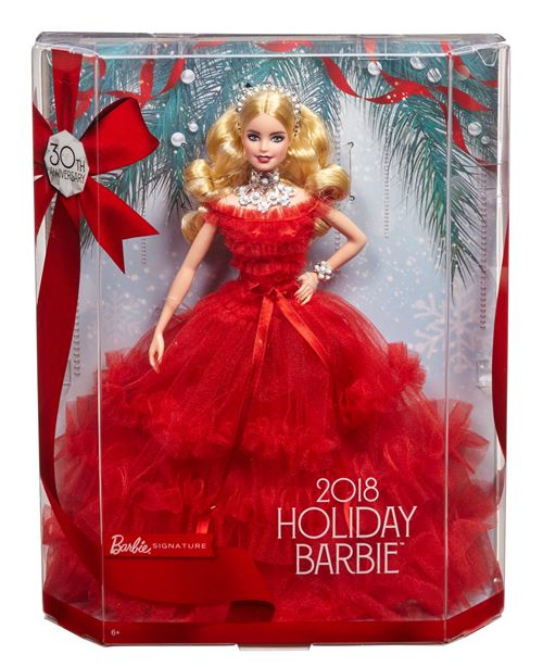 Poupee Barbie 30eme Anniversaire Noel Blonde Poupee Achat Prix Fnac
