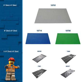 Plaque de base Lego grise