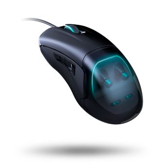 Nacon GM-500ES - Souris - droitiers et gauchers - optique - filaire - USB - noir