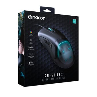 Nacon GM-500ES - Souris - droitiers et gauchers - optique - filaire - USB - noir