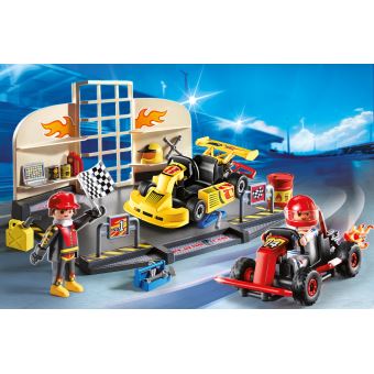 City Action Go-Kart Garage Set Playmobil 6869