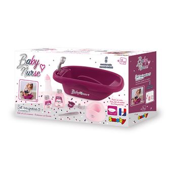 Set baignoire et accessoires Smoby Baby Nurse