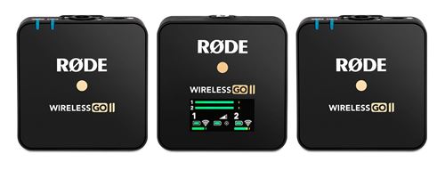 Système de microphone sans fil Rode Wireless Go II Noir
