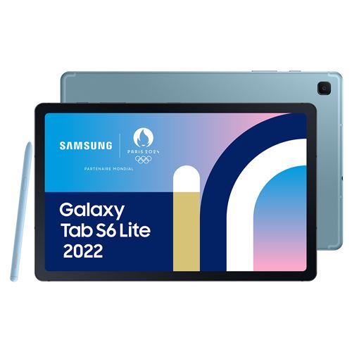 Tablette tactile Samsung Tab S6 Lite 10.4'' WiFi 64 Go Bleu Angora 2022