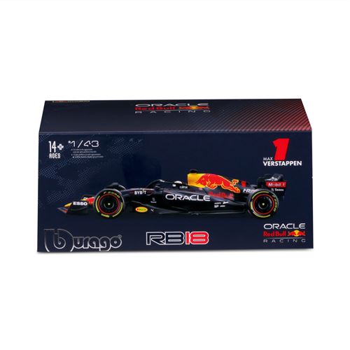 Bburago - Voiture de course Red Bull Honda RB18 - Échelle 1/43 - Rouge - Image 4