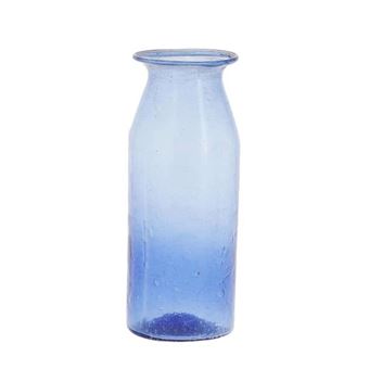 Vase en verre recyclé Bleu - 1