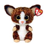 Peluche Ty Beanie Boo's Small Binky Le Galagos Marron et Blanc