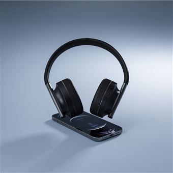 Casque audio sans fil Bluetooth Happy Plugs Play Over-Ear Noir