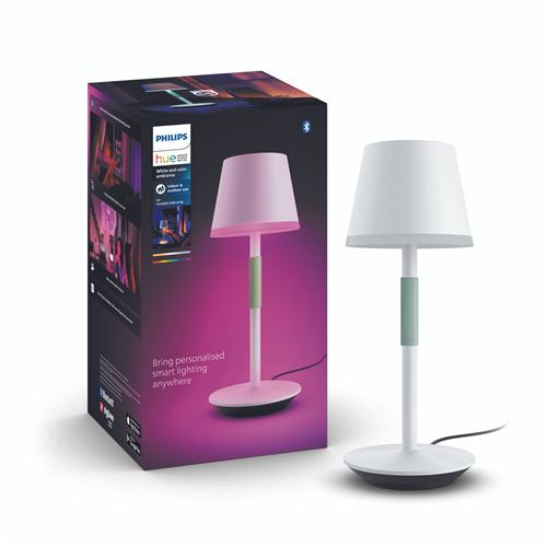 Lampe connectée Philips Hue Go portable Blanc
