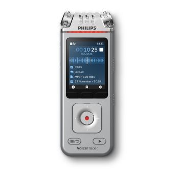Dictaphone numérique Philips DVT4110 Gris Wifi et Application mobile - 1