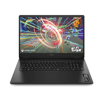 PC Portable Gaming HP Omen 17-db0102nf 17,3" Full HD 144 Hz Copilot+ AMD Ryzen™ 9 32 Go RAM 1 To SSD Nvidia GeForce RTX 4060 Logo noir céleste et noir chromé - 1