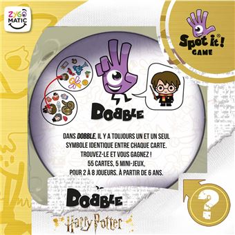 Jeu de cartes Asmodee Dobble Harry Potter