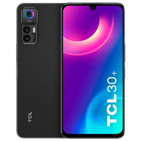 Smartphone TCL 30+ 6.7 Double SIM 4 Go RAM 128 Go Noir Techno