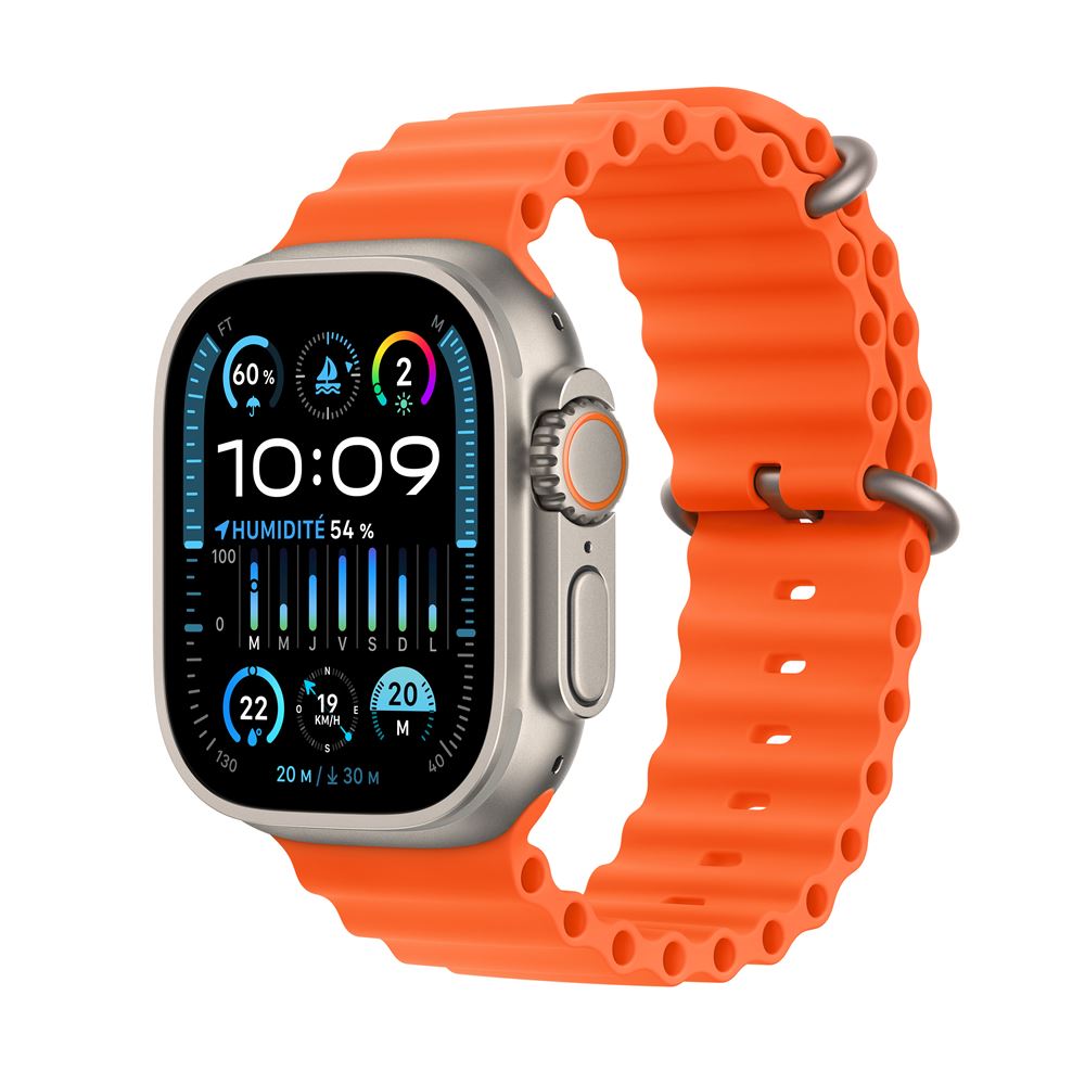 Apple Watch Ultra GPS Cellular Boîtier en Titane de 49 mm avec