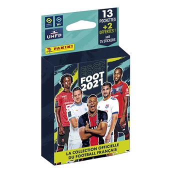 Jeu de cartes Panini Blister 15 pochettes Football 2020 2021