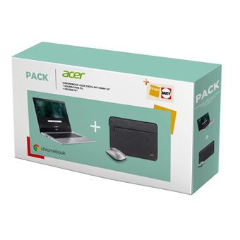 Afzonderlijk Onbemand Kwade trouw Pack: Chromebook Acer CB314-2HT 14" Mediatek 8GB RAM 64GB eMMC Touchscreen  Zilvergrijs + Draadloze Muis + Hoes - Frans AZERTY Toetsenbord - Fnac.be -  Laptop