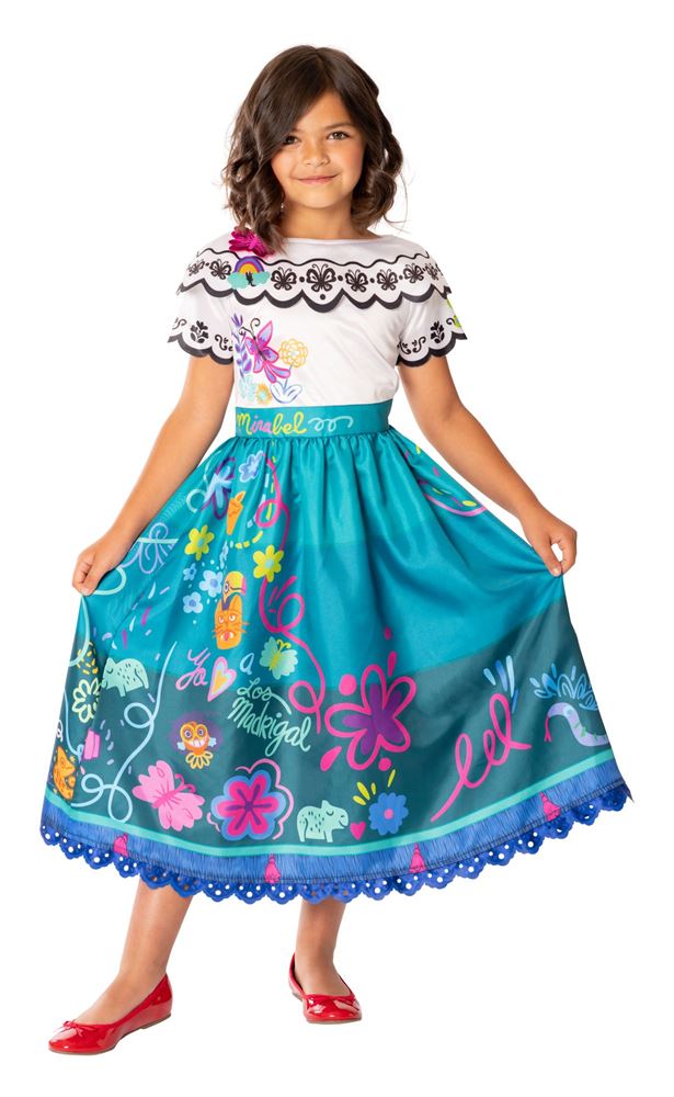 Enfant Encanto Mirabel fille cosplay Disney costume princesse robe fête bal  cadeau HAOBUY d'anniversaire-Taille 120 - Accessoire de déguisement - à la  Fnac