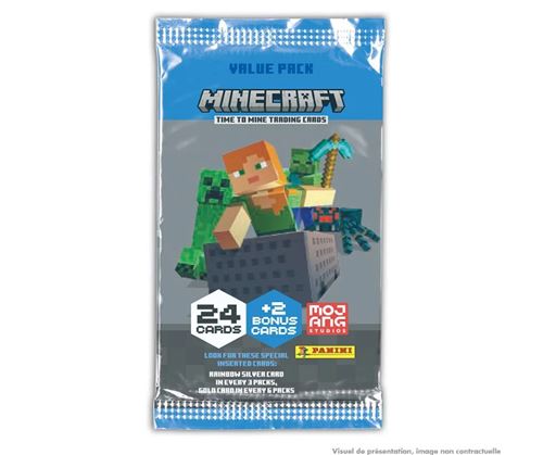 Jeu de cartes Panini Minecraft 2 TC fat pack