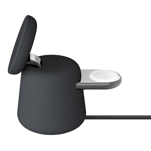 Station de recharge sans fil et aimanté Belkin BoostCharge Pro 2-in-1 avec Qi2 15 W Charbon