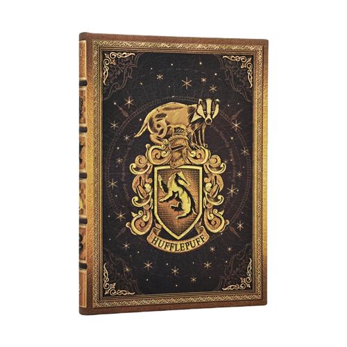 Carnet Rigide Midi Non Ligné Paperblanks Poufsouffle Collection Harry Potter