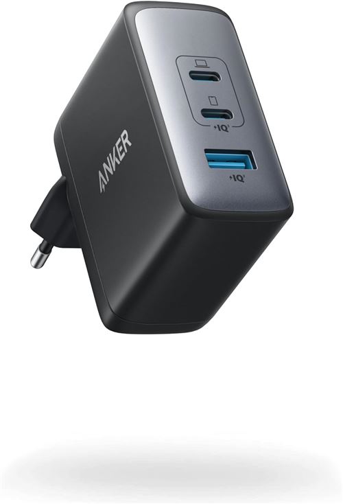 Chargeur USB C 33 W, Anker 323, chargeur compact à 2 ports avec prise  pliable pour