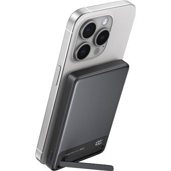 Batterie externe magnétique Iniu MagPro Slim avec 2 ports USB-C et câble USB-C 10000 mAh Noir